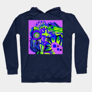 violet alien ecopop Hoodie